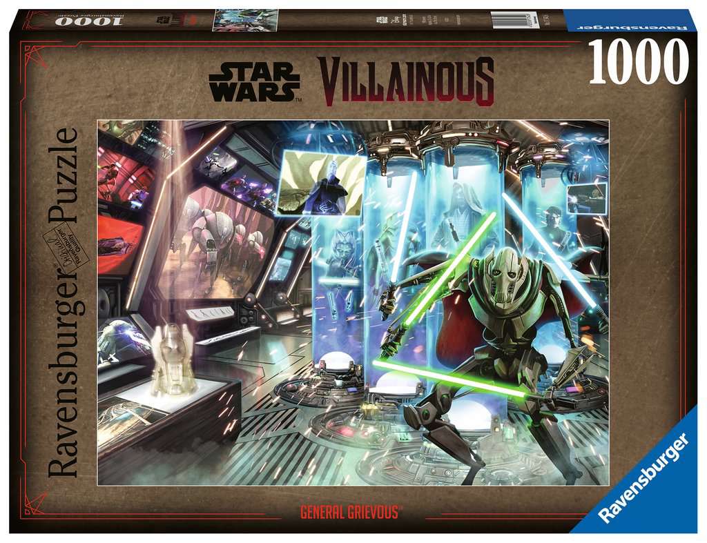 Star Wars Villainous 1000 pc Puzzle: General Grievous - Bards & Cards