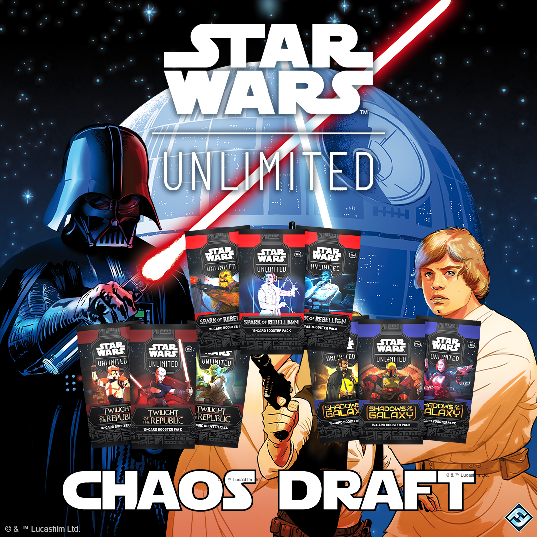 Sat 1/11/2025, 4 pm - Star Wars Unlimited Chaos Draft Tournament