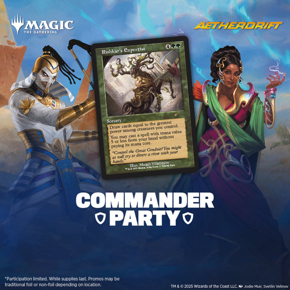 Fri 2/21/2025, All Day - Aetherdrift Commander Party: Race to Victory! - Bards & Cards