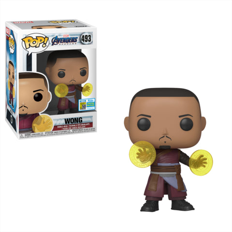 Funko POP! Avengers: Endgame - Wong Vinyl Figure #493 2019 SDCC Exclusive Sticker (NOT 100% MINT) - Bards & Cards