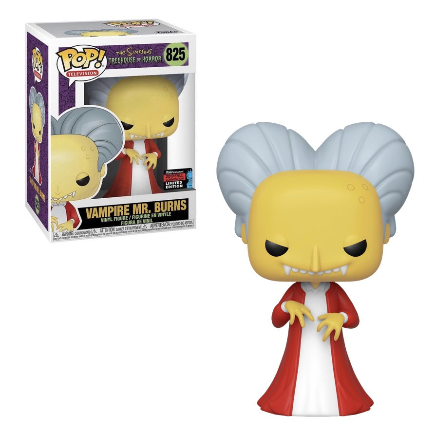 Funko POP! The Simpsons: Treehouse of Horror - Vampire Mr. Burns Vinyl Figure #825 Fall Convention Exclusive [READ DESCRIPTION]