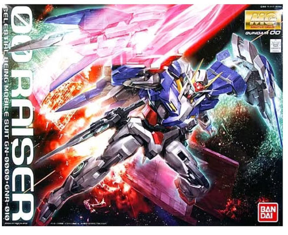 Bandai MG 1/100 00 Celestial Being Mobile Suit GN-0000+GNR-010 Raiser "Gundam 00" - Bards & Cards