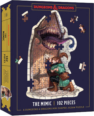 Dungeons & Dragons Mini Shaped Jigsaw Puzzle: The Mimic Edition - Bards & Cards