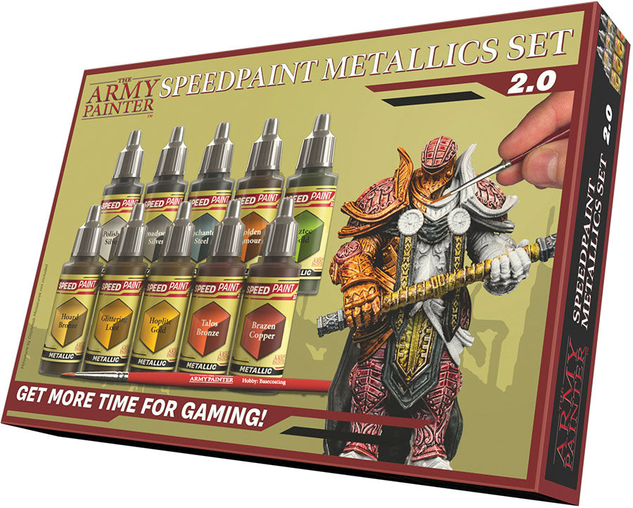 The Army Painter - Speedpaints: Metallics Paint Set - Bards & Cards