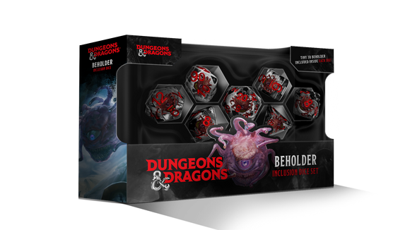 Dungeons & Dragons Beholder Resin Dice Set - Bards & Cards