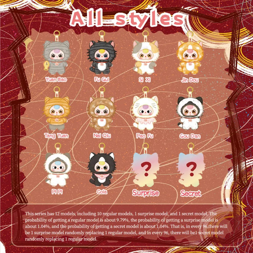 Baby Three Whose Cat is This? Plush Series Blind Box - Bards & Cards