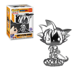 Funko POP! Dragon Ball - Goku & Flying Nimbus (Chrome) Vinyl Figure #109 Funimation Exclusive [READ DESCRIPTION] - Bards & Cards