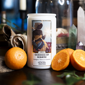 Cantrip Candles - Abella, Goddess of Rebirth 16 oz. - Bards & Cards