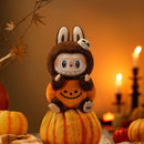 Happy Halloween Party Labubu-Sitting Pumpkin Vinyl Plush Pendant - Bards & Cards