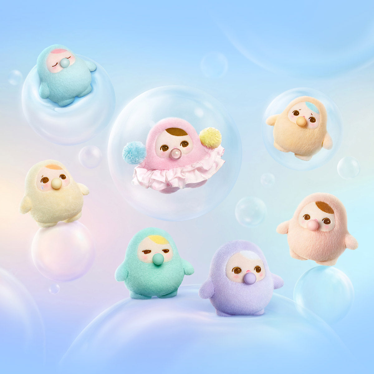 PUCKY BEANIE BUBBLE UP SERIES-Plush Pendant Blind Box - Bards & Cards