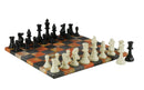 Chess Set - Tournament Chessmen on Faux Leather Boards-6