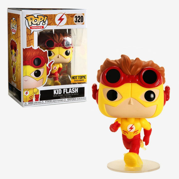 Funko POP! DC Super Heroes - Kid Flash Vinyl Figure #320 Hot Topic Exclusive [READ DESCRIPTION] - Bards & Cards