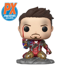 Funko POP! Avengers: Endgame - I Am Iron Man Glow-In-The-Dark Vinyl Figure Previews Exclusive (PX) - Bards & Cards