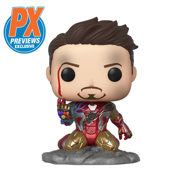 Funko POP! Avengers: Endgame - I Am Iron Man Glow-In-The-Dark Vinyl Figure Previews Exclusive (PX) - Bards & Cards