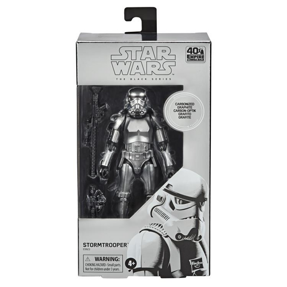 Star Wars: The Black Series - Carbonized Stormtrooper 6-Inch Action Figure - Bards & Cards