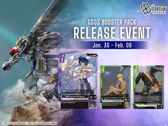 Sat 01/31/2026, 5 pm - Gundam TCG: Steel Requiem [GD03] - First Deployment Launch Event