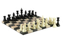 Chess Set - Tournament Chessmen on Faux Leather Boards-2