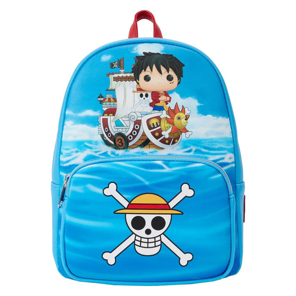 One Piece Luffy on Pirate Ship Blue Funko Mini-Backpack - Bards & Cards