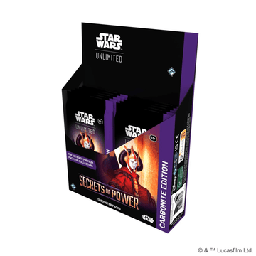 Star Wars: Unlimited – Secrets of Power: Carbonite Edition Booster Display