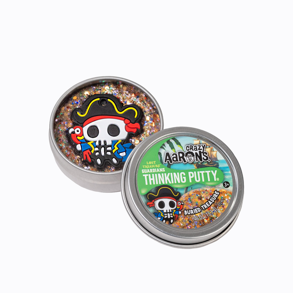 Crazy Aaron's Thinking Putty - Lost Treasure Guardians 2" Tin - Bards & Cards