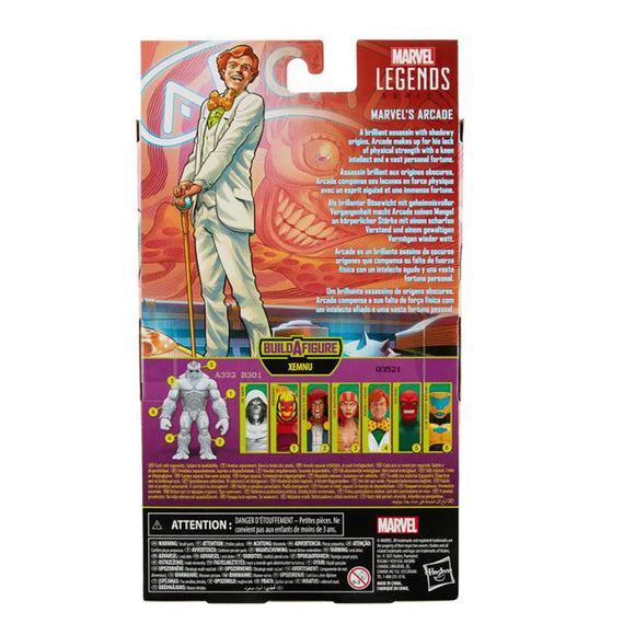 Super Villians Marvel Legends - Marvel's Arcade 6-Inch Action Figure (Xemnu Build-A-Figure) - Bards & Cards