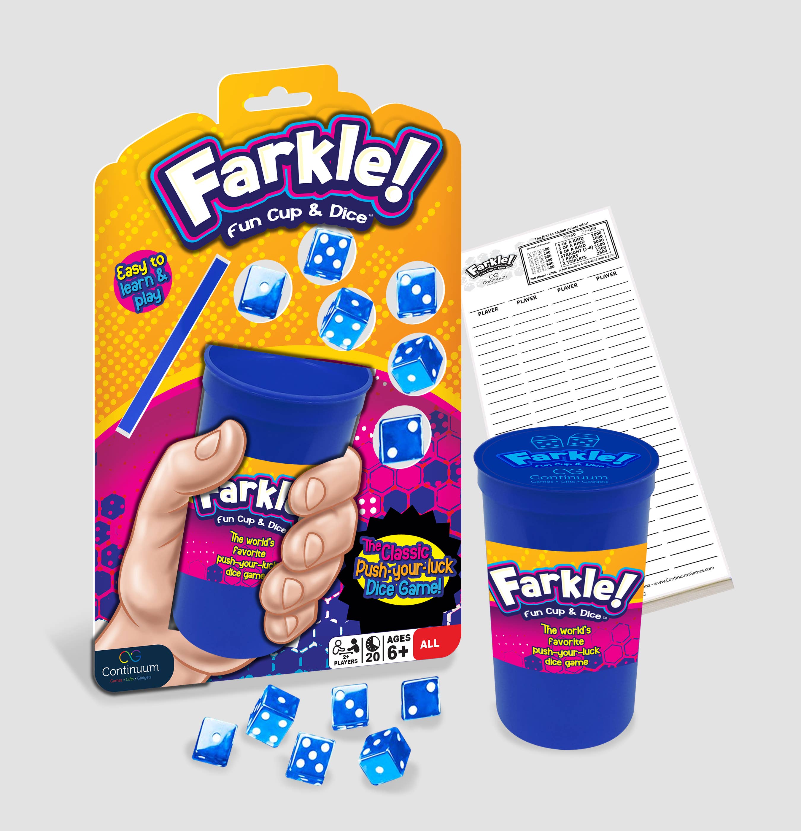 Farkle! Fun Cup & Dice - Bards & Cards