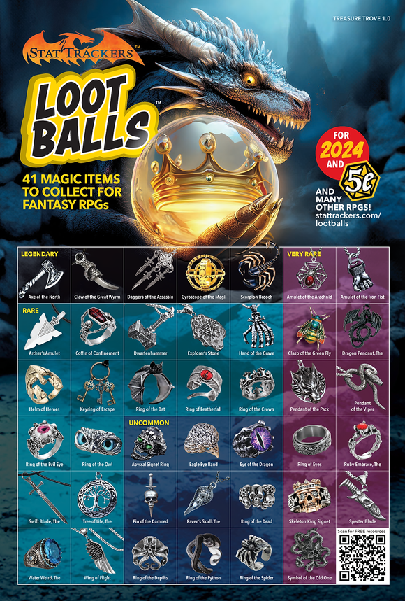 Loot Balls: Magic Item Mystery Packs - Bards & Cards