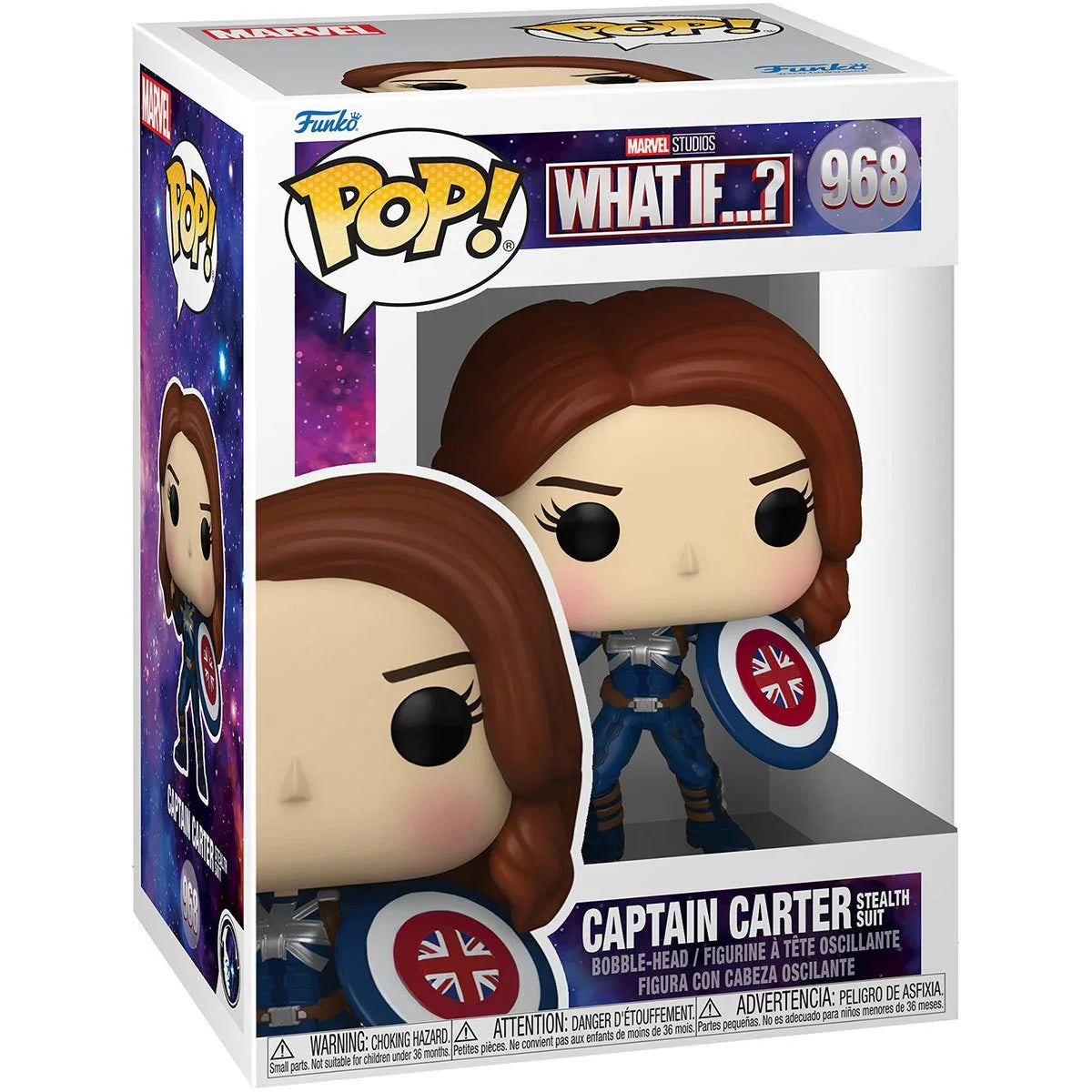 Funko Pop! Marvel's What If: Captain Carter (Stealth) - Bards & Cards