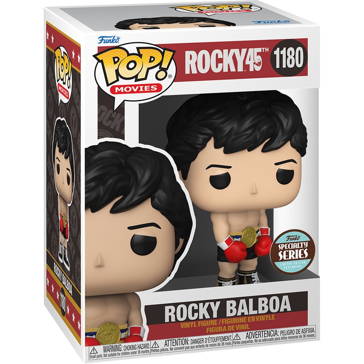 Funko Pop! Rocky 45th Anniversary Rocky with Gold Belt - Specialty Series - Bards & Cards