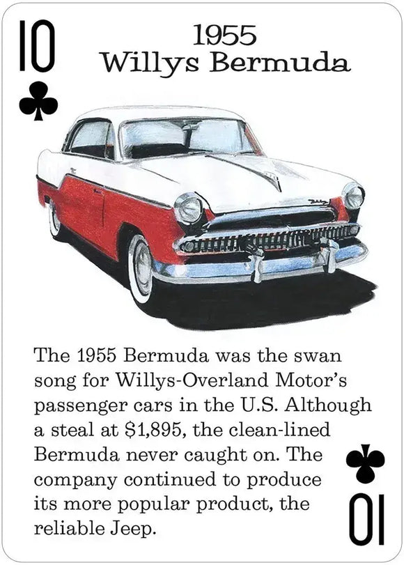 Classic American Rides Playing Cards - Bards & Cards