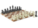Chess Set - Tournament Chessmen on Faux Leather Boards-7