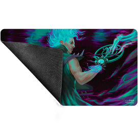 Magic the Gathering CCG: Aetherdrift Winter, Cursed Rider Playmat - Bards & Cards