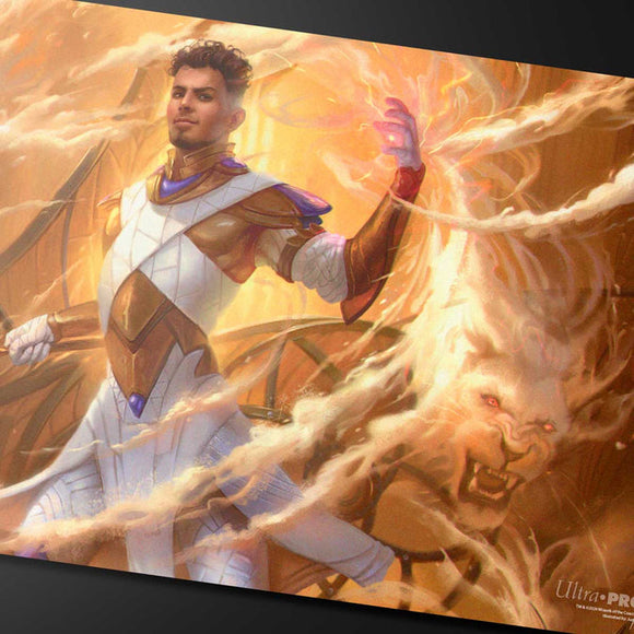 Magic the Gathering CCG: Aetherdrift Basri, Tomorrow’s Champion Playmat - Bards & Cards