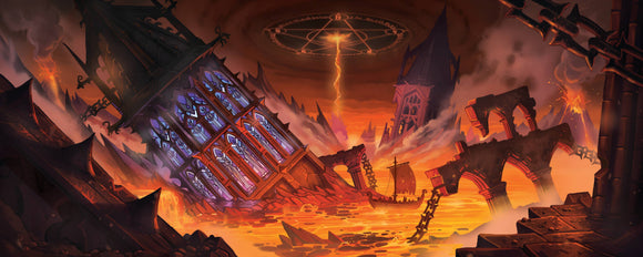 Cantrip Candles - Hellscape (16 oz Glass Candle) - Bards & Cards