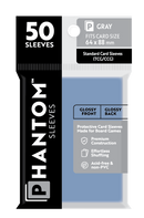 Phantom Sleeves: Gray Size (64mm x 88mm) 50 ct - Bards & Cards