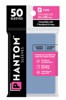 Phantom Sleeves: Pink Size (65mm x 100mm) 50 ct - Bards & Cards
