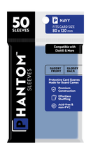 Phantom Sleeves: Navy Size (80mm x 120mm) 50 ct - Bards & Cards