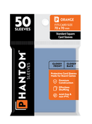 Phantom Sleeves: Orange Size (70mm x 70mm) 50 ct - Bards & Cards