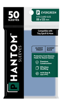 Phantom Sleeves: Evergreen Size (88mm x 125mm) 50 ct - Bards & Cards