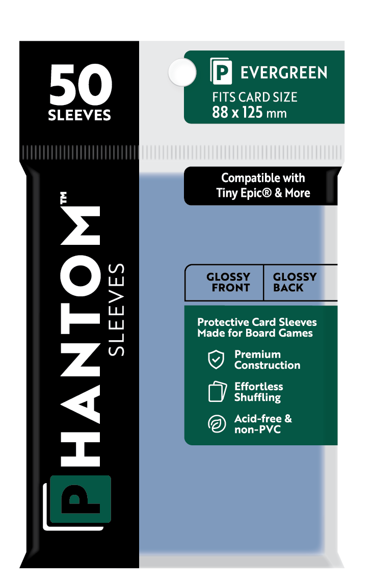 Phantom Sleeves: Evergreen Size (88mm x 125mm) 50 ct