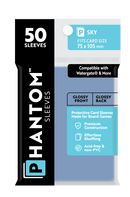 Phantom Sleeves: Sky Size (75mm x 105mm) 50 ct - Bards & Cards