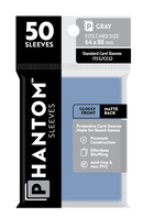 Phantom Sleeves: Gray Size (64mm x 88mm) 50 ct - Bards & Cards