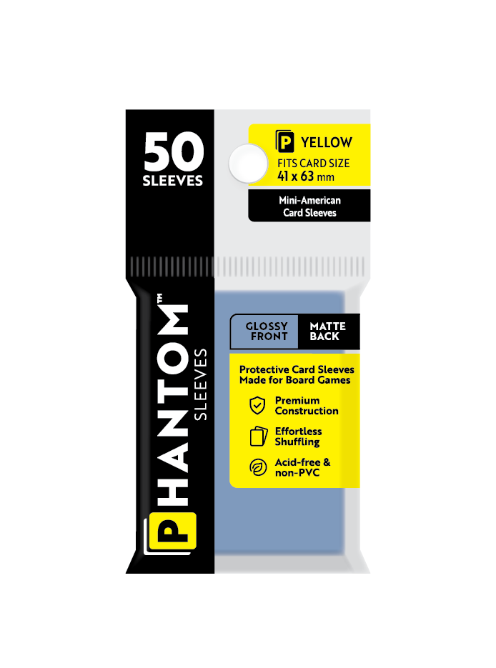 Phantom Sleeves: Yellow Size (41mm x 63mm) 50 ct - 0