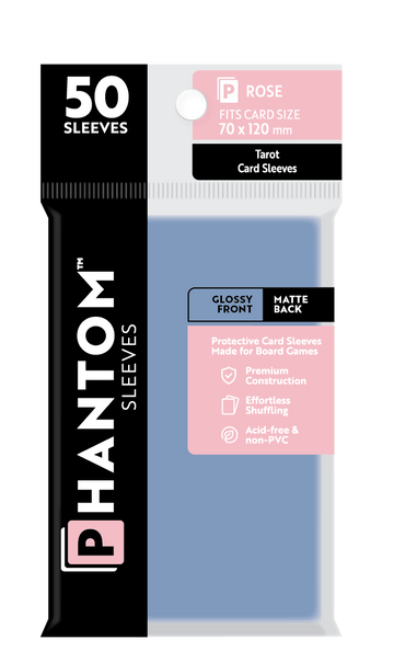 Phantom Sleeves: Rose Size (70mm x 120mm) 50 ct - Bards & Cards