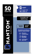 Phantom Sleeves: Navy Size (80mm x 120mm) 50 ct - Bards & Cards