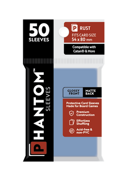 Phantom Sleeves: Rust Size (54mm x 80mm) 50 ct - Bards & Cards