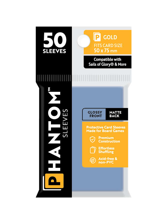 Phantom Sleeves: Gold Size (50mm x 75mm) 50 ct