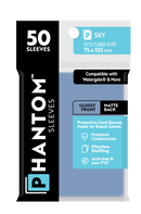 Phantom Sleeves: Sky Size (75mm x 105mm) 50 ct - Bards & Cards