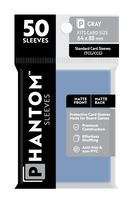 Phantom Sleeves: Gray Size (64mm x 88mm) 50 ct - Bards & Cards