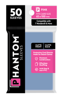 Phantom Sleeves: Pink Size (65mm x 100mm) 50 ct - Bards & Cards